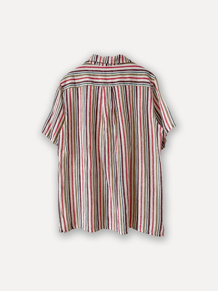 Striped Private Mood, Short Sleeved Shirt